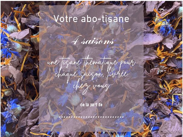 Abonnement tisane- 4 saisons